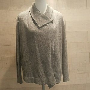 Gray Cashmere Cardigan